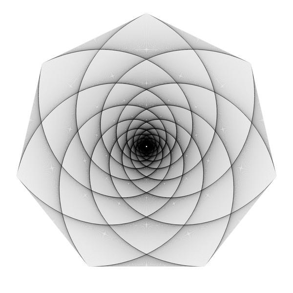 Jos Vromans | Artwork | double pursuit 7gon 1400 iterations ratio 0.01