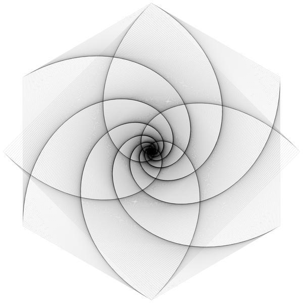 Jos Vromans | Artwork | double pursuit 4gon and 6gon ratio 0.01