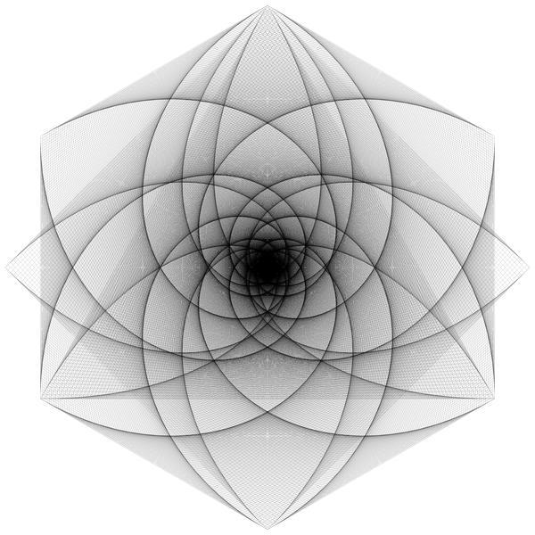 Jos Vromans | Artwork | double pursuit 3gon 4gon and 6gon ratio 0.01