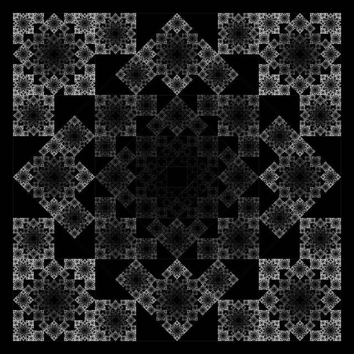 Jos Vromans | Artwork | Jos Vromans | Math Art | Subdivision with squares and triangles