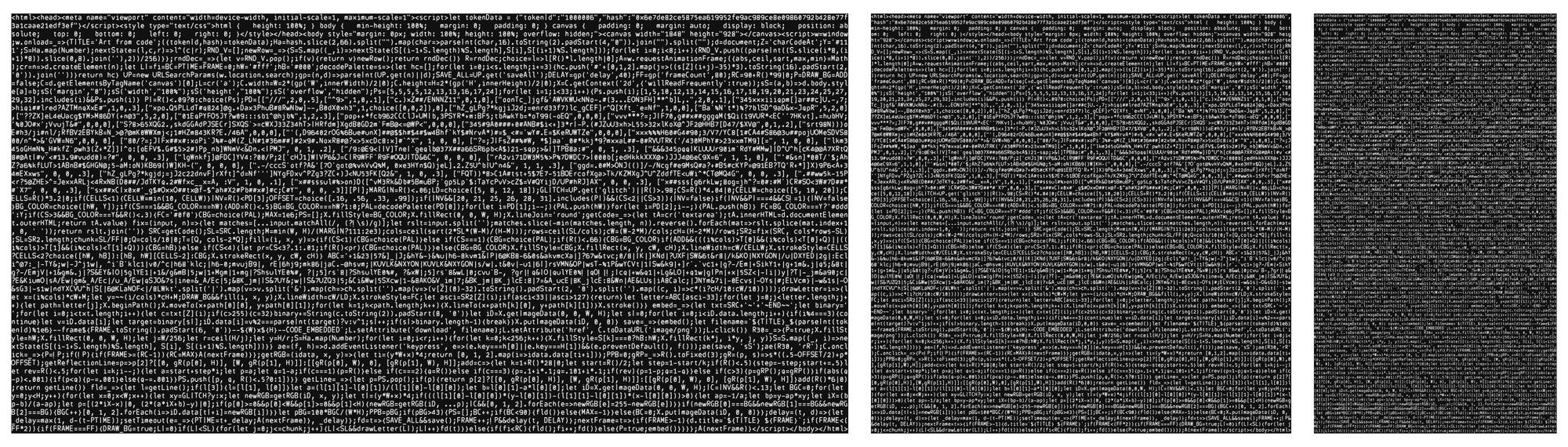 Jos Vromans | Code in three different aspect ratios